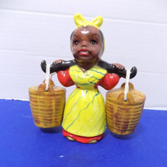 Vintage Black American Baker Cook Chef Salt and Pepper Shakers - Picture 4 of 4